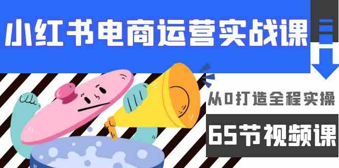 小红书电商运营实战课，​从0打造全程实操（63节视频课）-柚子网创