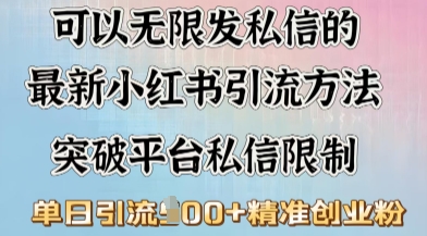 最新“摆烂式”引流打法，小红书私信引流，单天引流100+-柚子网创