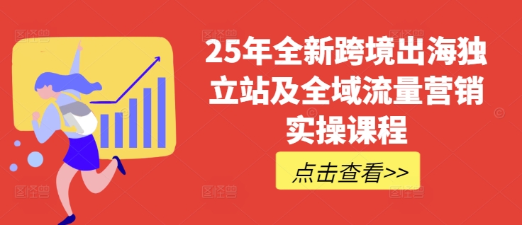 25年全新跨境出海独立站及全域流量营销实操课程，跨境电商独立站TIKTOK全域营销普货特货玩法大全-柚子网创